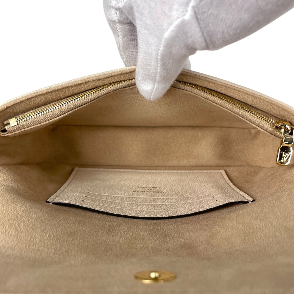 Louis Vuitton White Monogram Empreinte Shoulder Bag