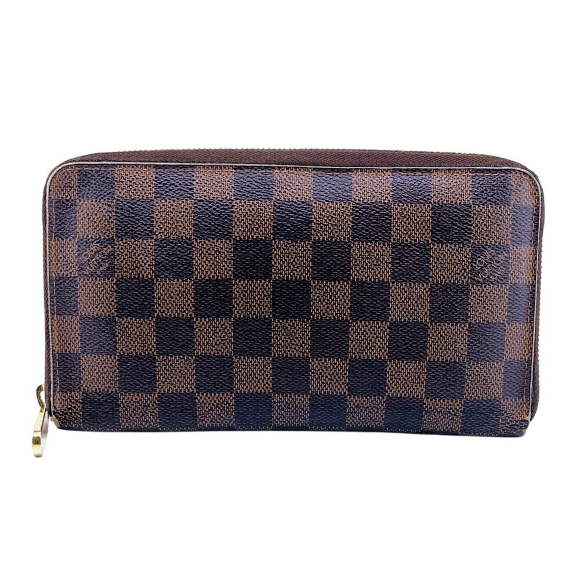 Louis Vuitton Brown Leather Long Wallet