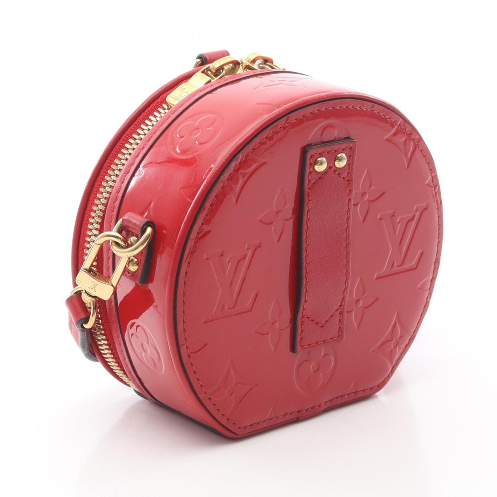 Louis Vuitton Red Color Rouge Vernis Leather Handbag Shoulder Bag