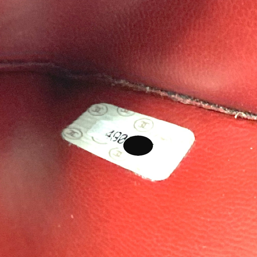 Chanel Red Leather Shoulder Bag