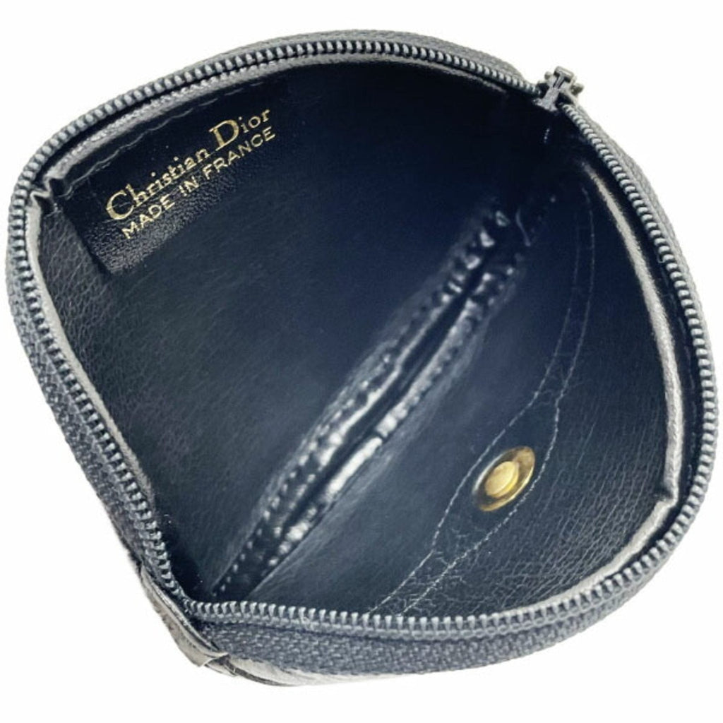 Christian Dior Black Leather Coin Purse/Coin Case (Pre-Owned)