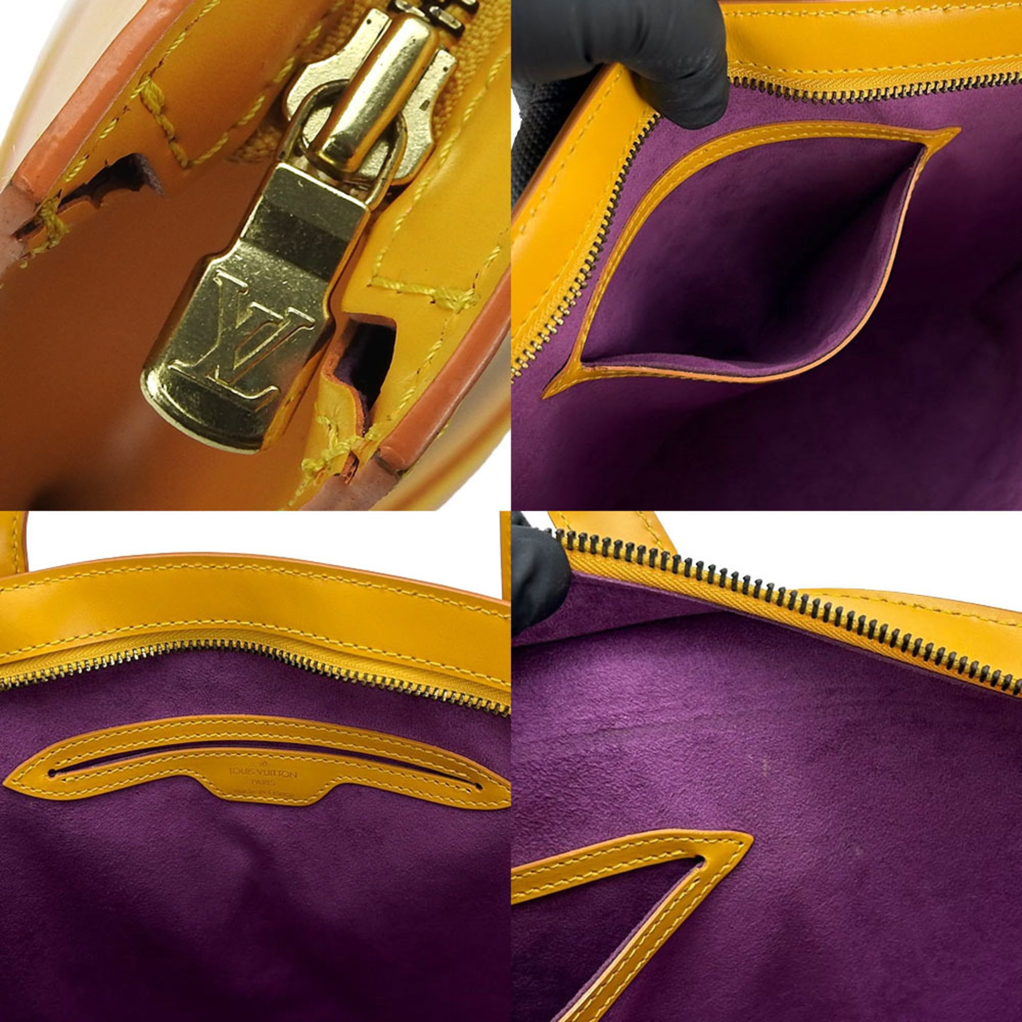 Louis Vuitton Yellow Epi Leather Handbag Tote Bag