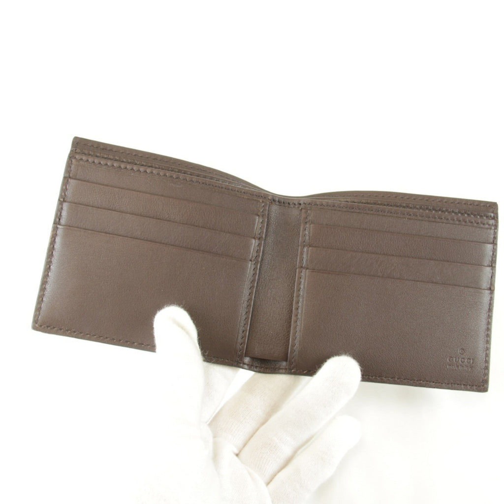 Gucci Brown Leather Long Bill Wallet (Bi-Fold) (Pre-Owned)