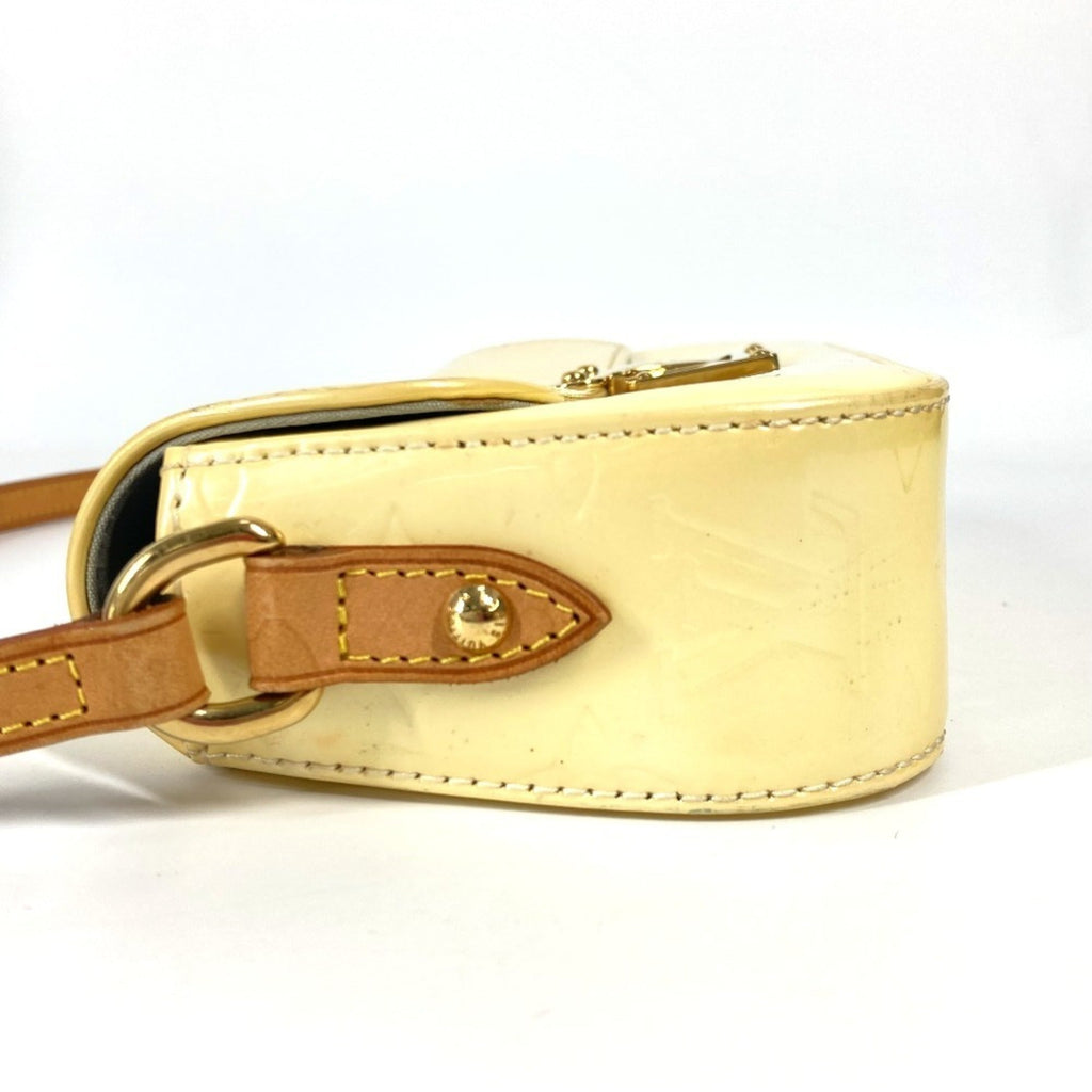 Louis Vuitton Monogram Vernis Pearl White Monogram Vernis Shoulder Bag