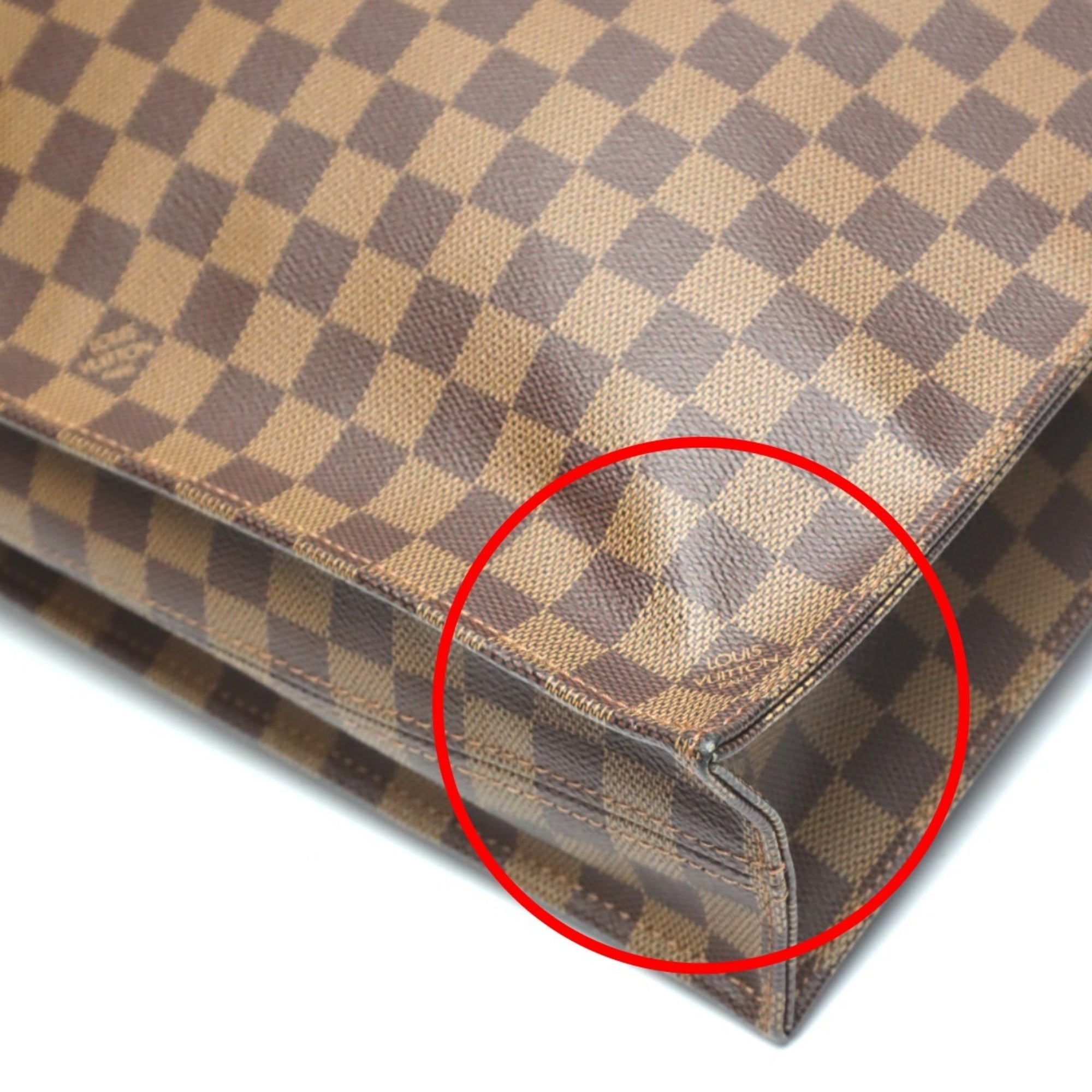Louis Vuitton Brown Damier Canvas Ebene Damier Canvas Handbag Tote Bag