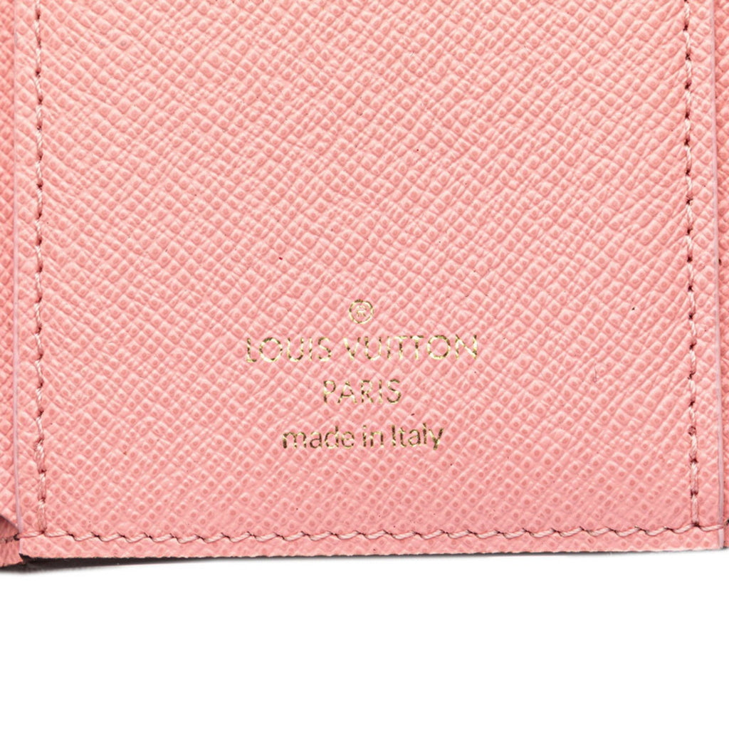 Louis Vuitton Brown Rose Ballerine Pvc Leather Wallet (Tri-Fold)