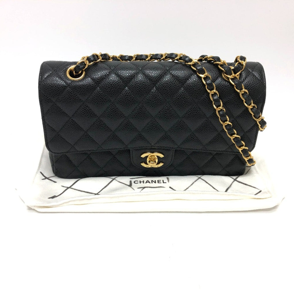 Chanel Black Leather Shoulder Bag