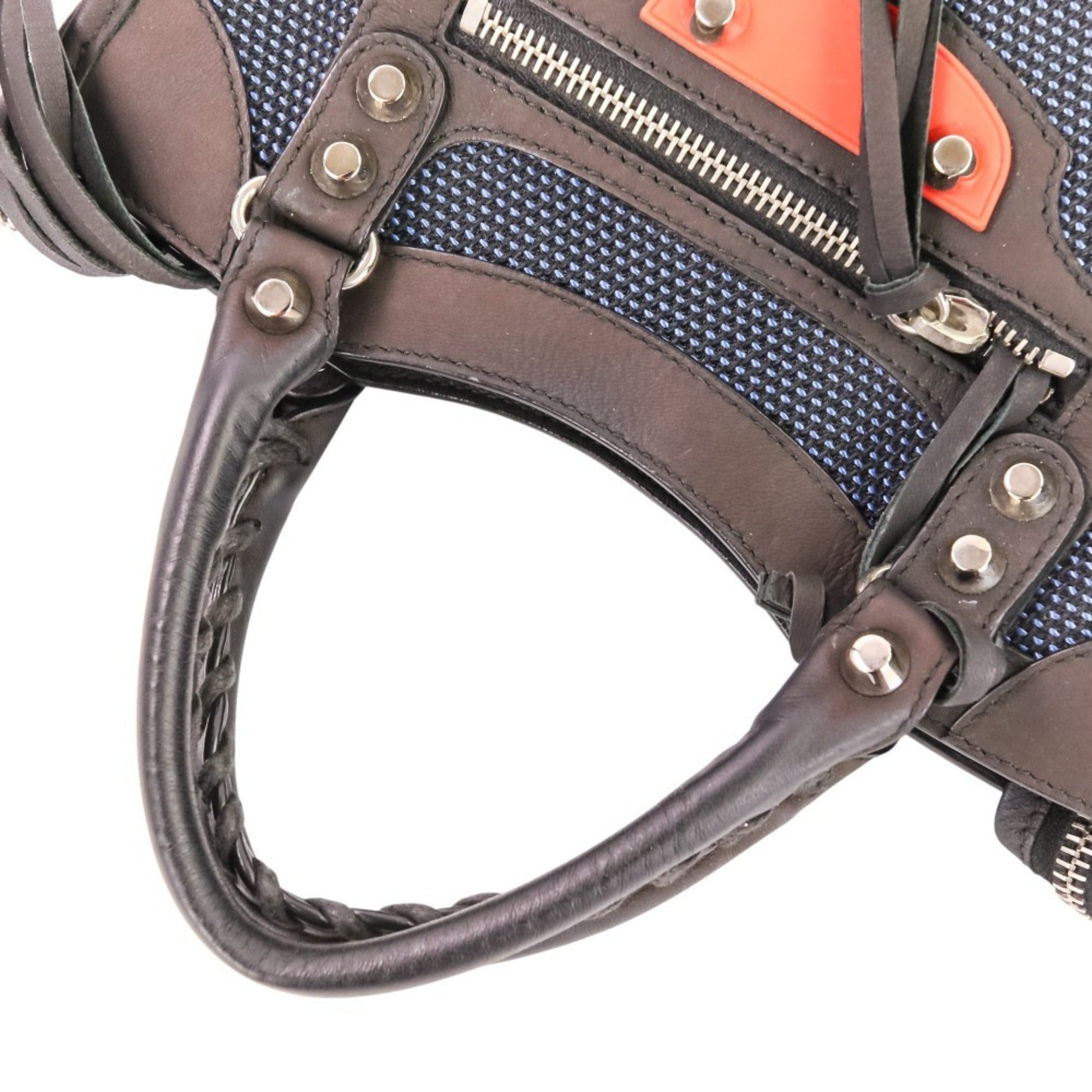 Balenciaga Dark Brown Navy Orange Hand