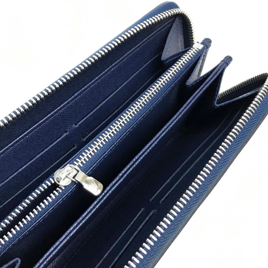 Louis Vuitton Blue Leather Long Wallet