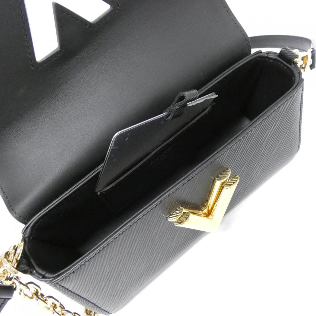 Louis Vuitton Black Leather Handbag Pochette
