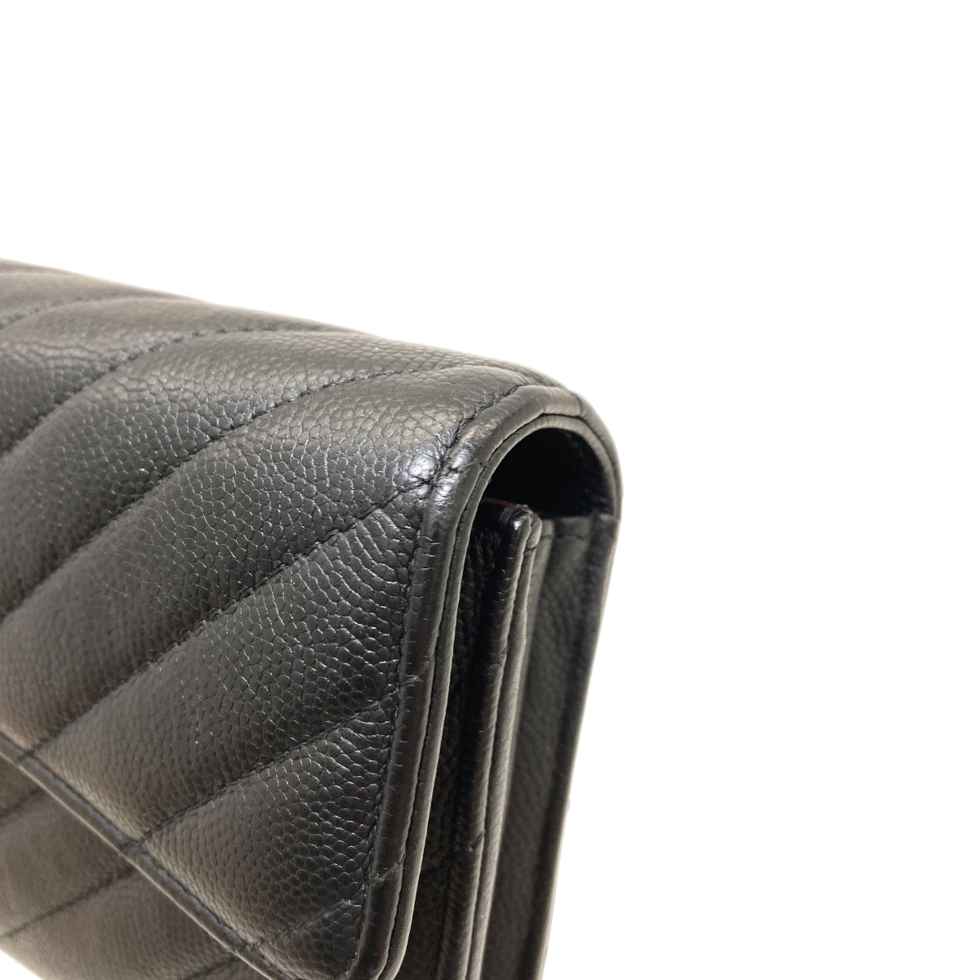 Chanel Black Long Wallet (Bi-Fold)