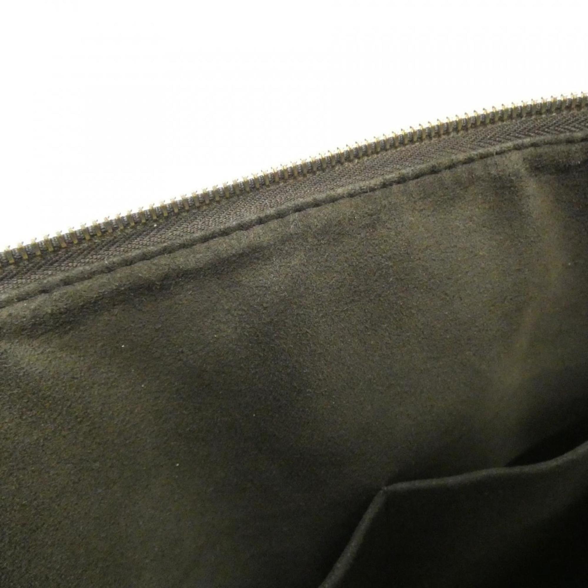 Louis Vuitton Brown Coated Canvas Shoulder Bag