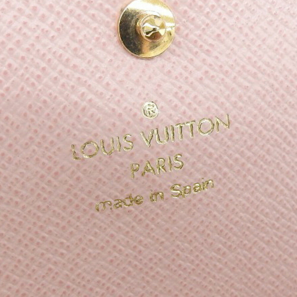 Louis Vuitton Damier Portefeuille Long Wallet with Kaisahock Pink Rose Ballerine N61227