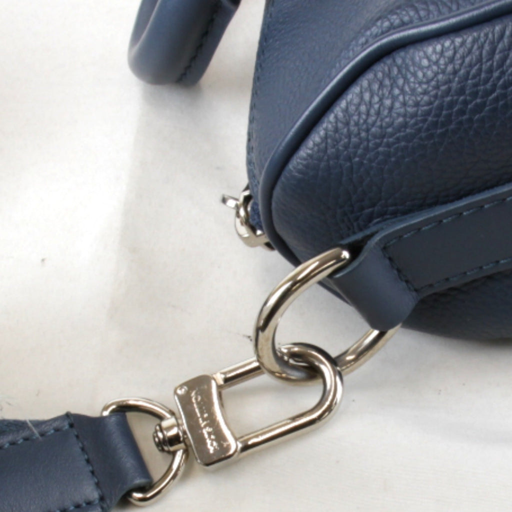 Louis Vuitton Blue Leather Handbag Shoulder Bag
