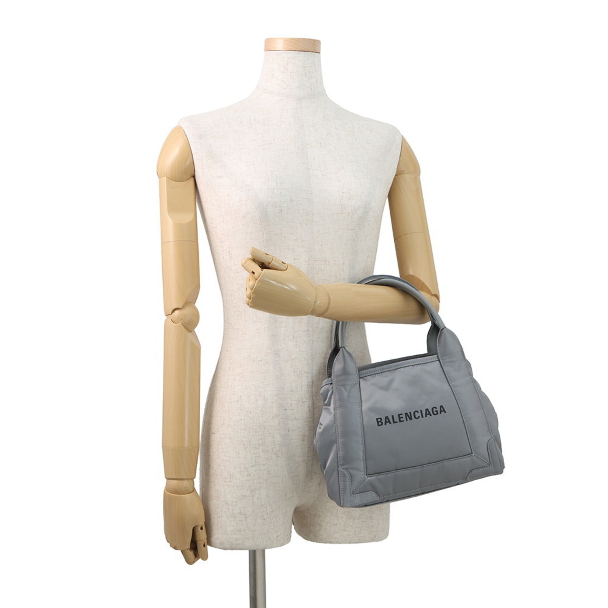 Balenciaga Gray Nylon Handbag Pouch