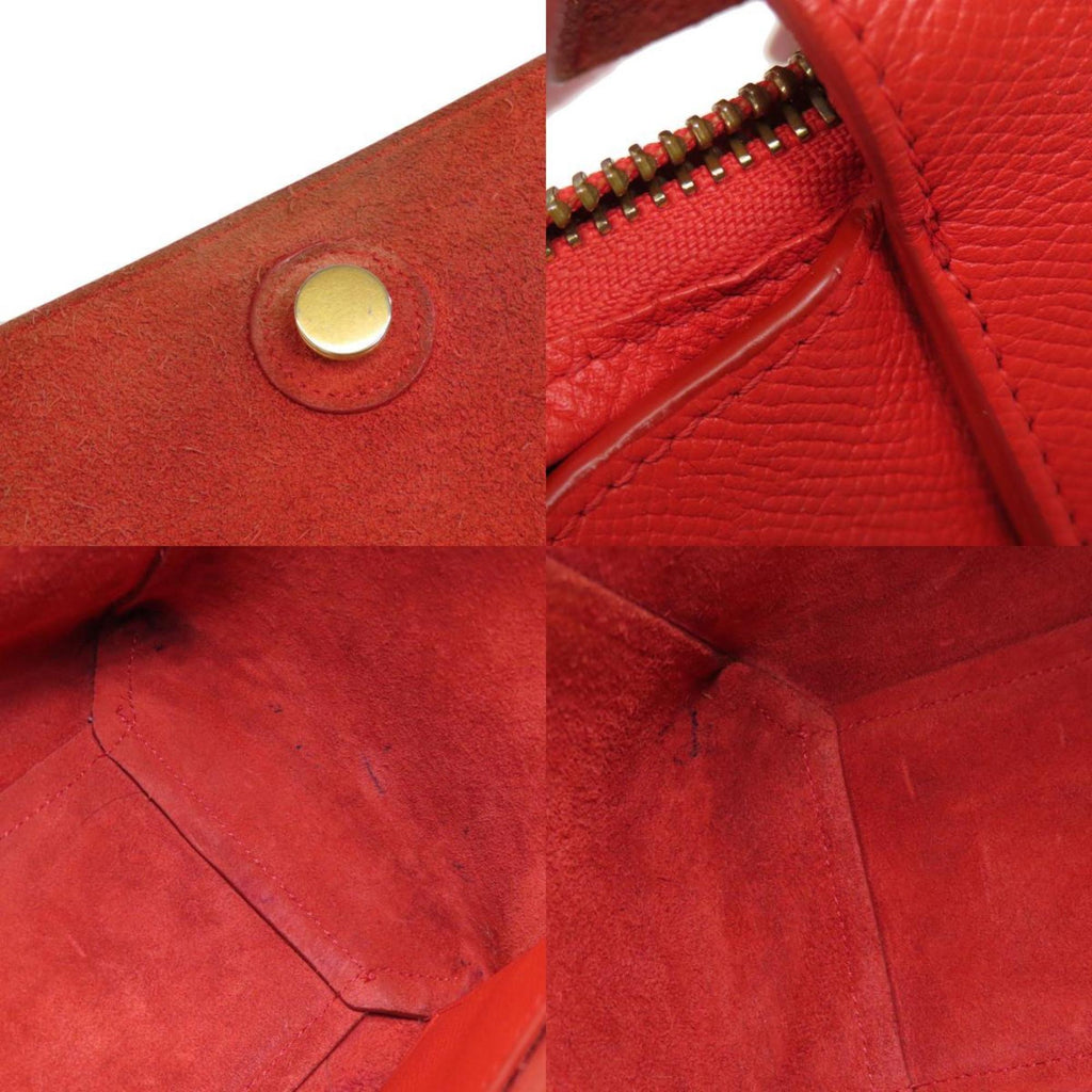 Celine Red Color Leather Handbag