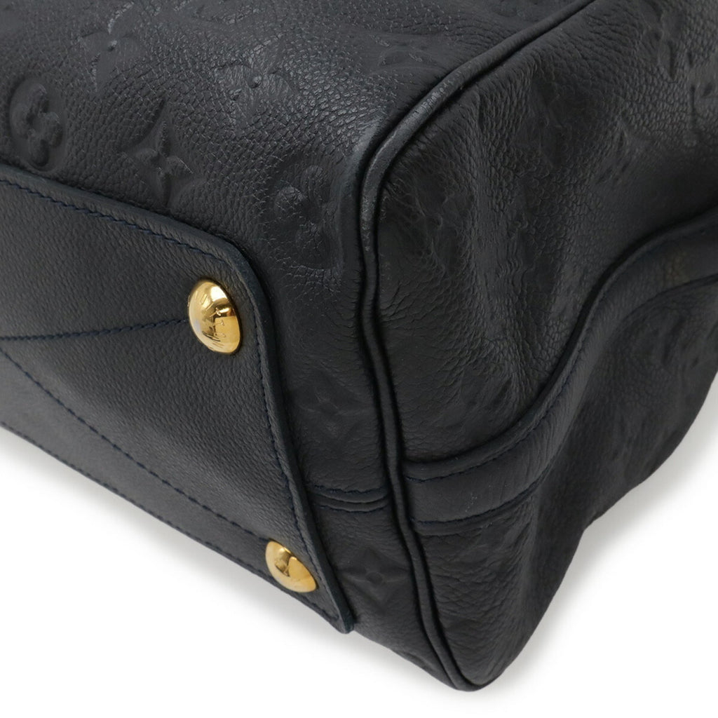 Louis Vuitton Infini Navy Monogram Empreinte Leather Handbag