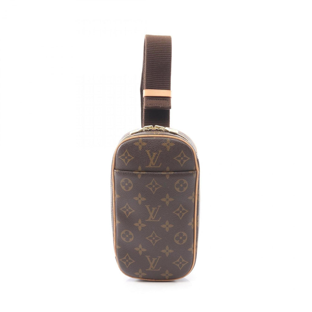 Louis Vuitton Monogram Brown Coated Canvas Leather Fanny Pack Sling Bag