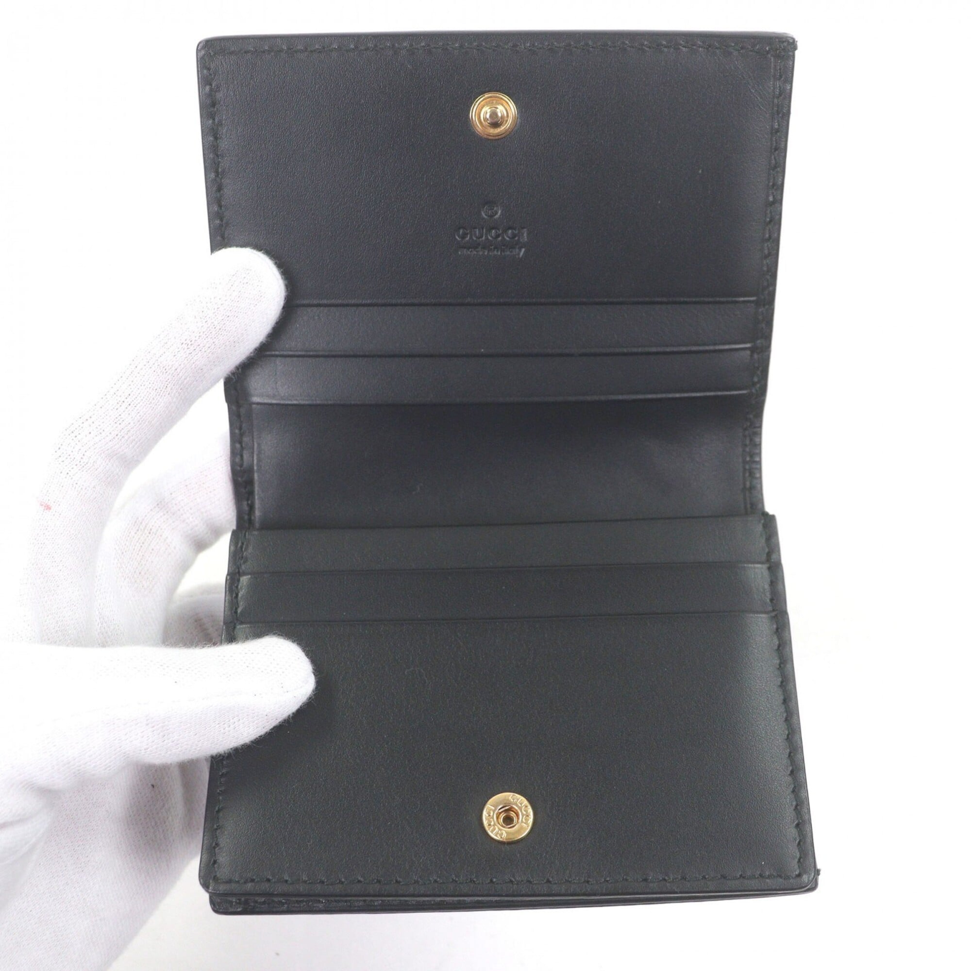 Gucci Black Leather Wallet (Bi-Fold) (Pre-Owned)
