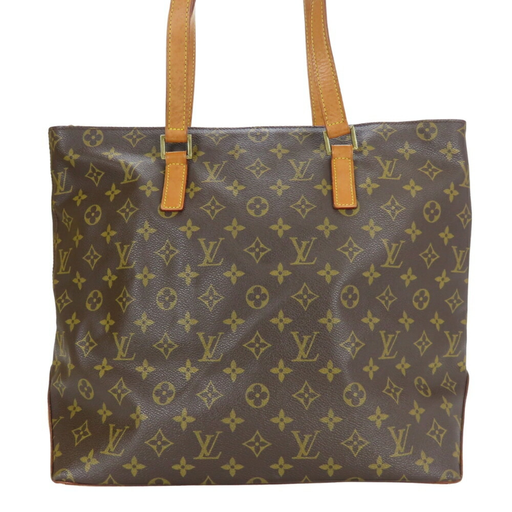 Louis Vuitton Brown Monogram Leather Tote Bag