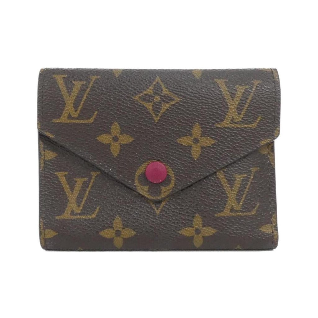 Louis Vuitton Fuchsia Marron Monogram Monogram Wallet (Tri-Fold)