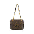 Louis Vuitton Brown Coated Canvas Shoulder Bag