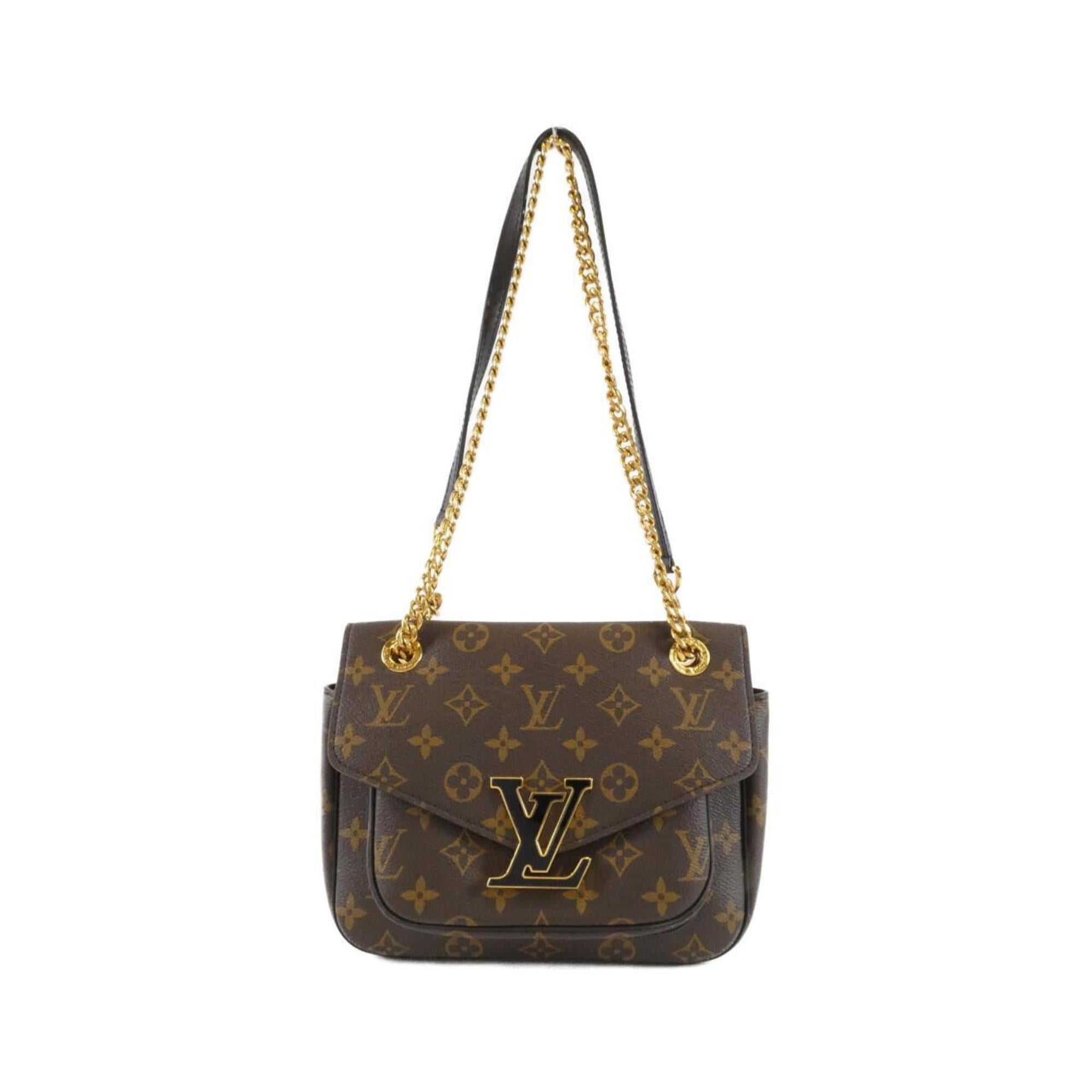 Louis Vuitton Brown Coated Canvas Shoulder Bag