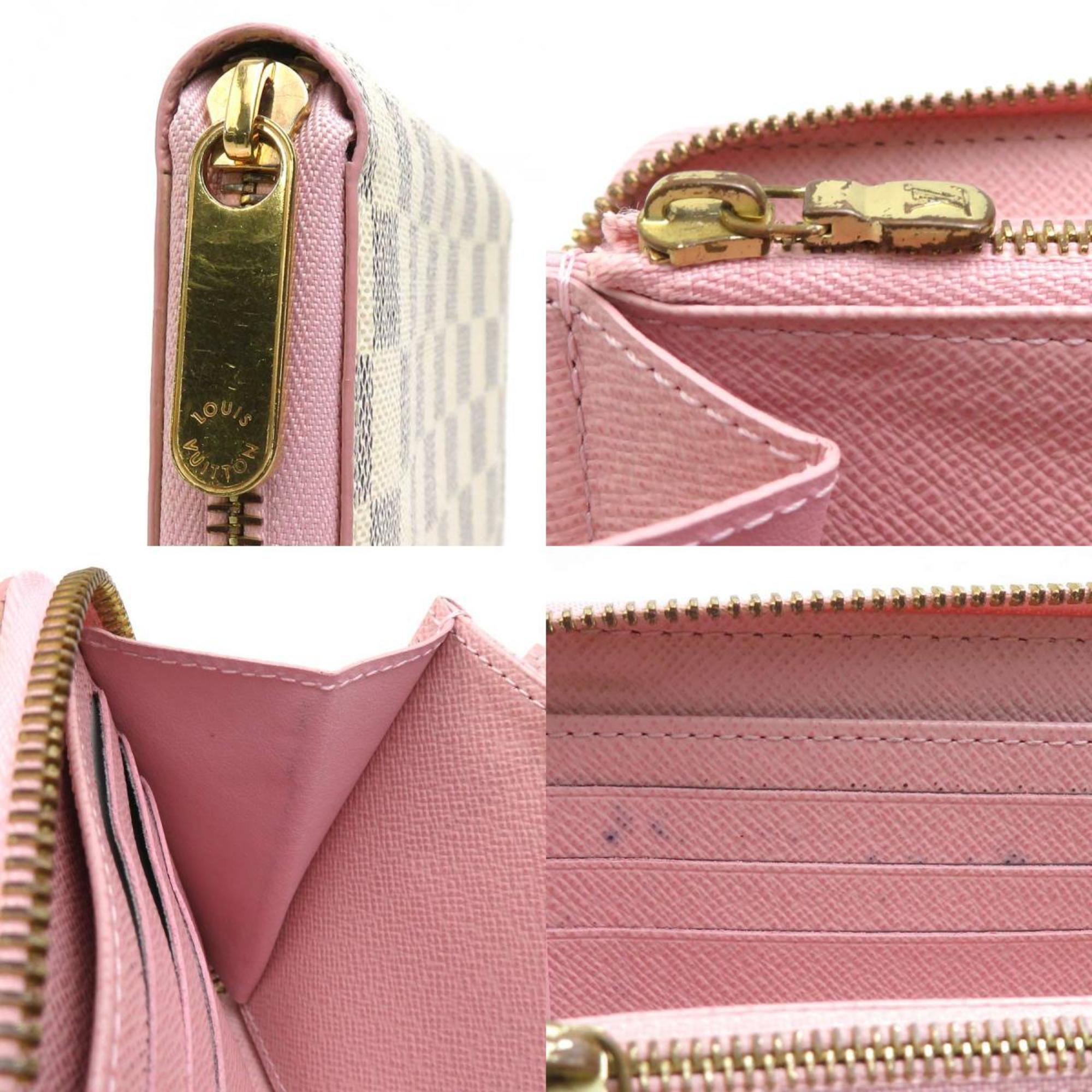 Louis Vuitton Azur Pink Damier Azur Long Wallet