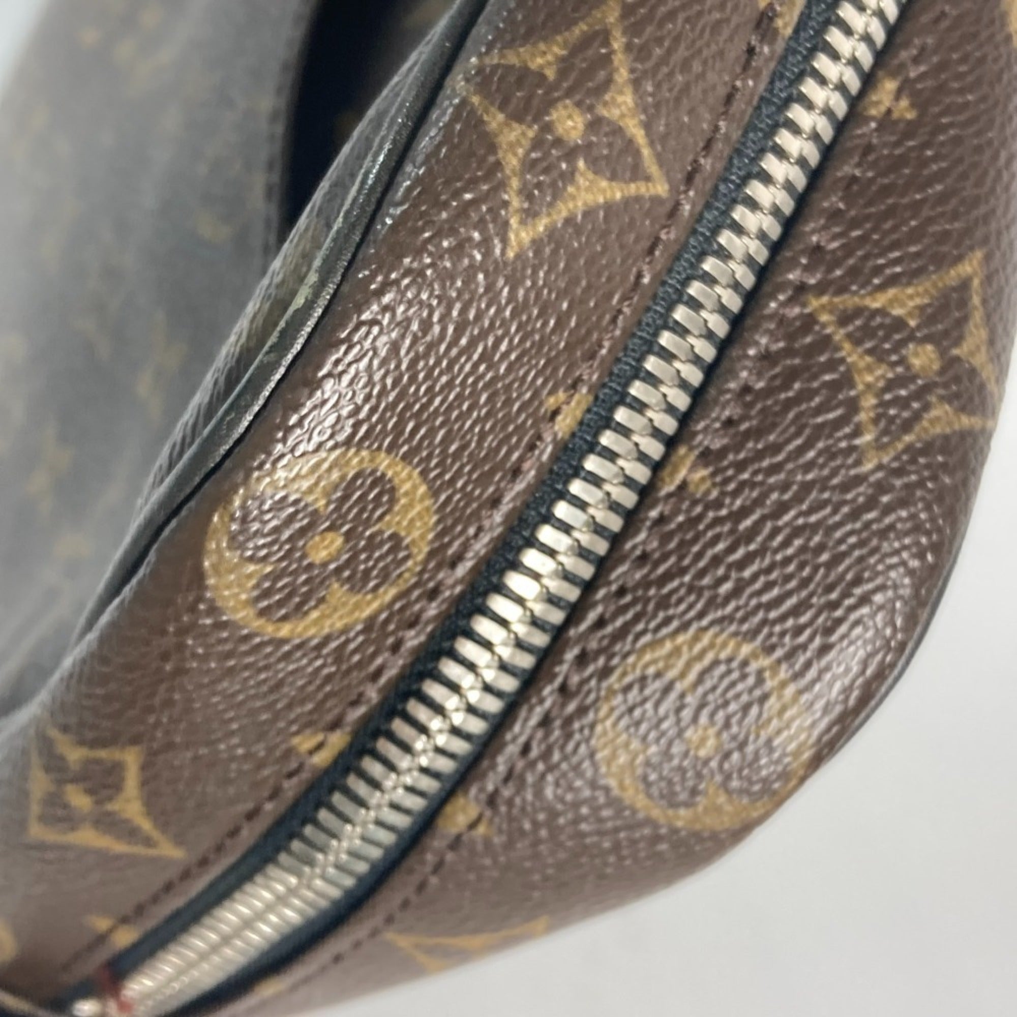 Louis Vuitton Black Brown Galle Monogram Leather Handbag