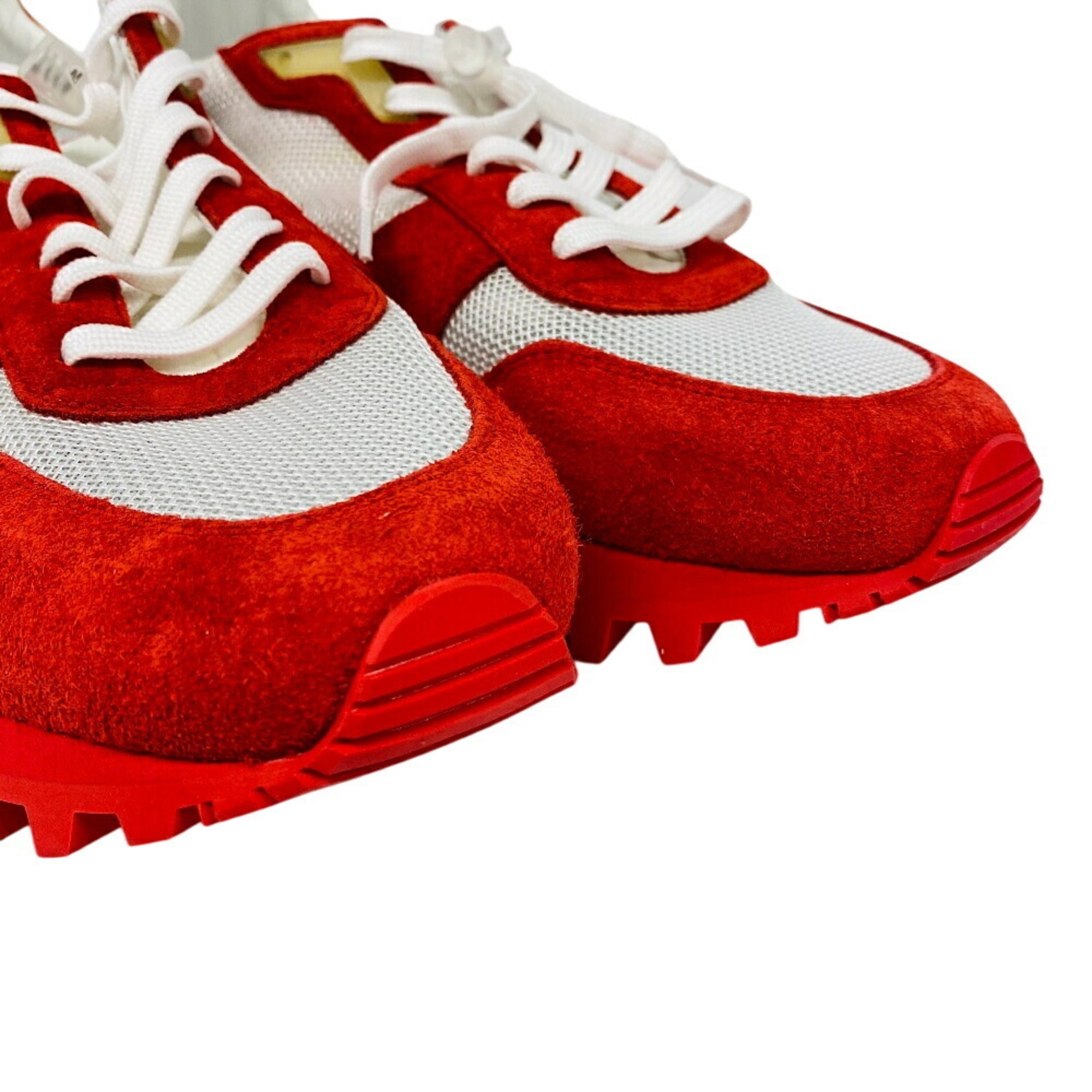 Louis Vuitton Red Color White Sneakers