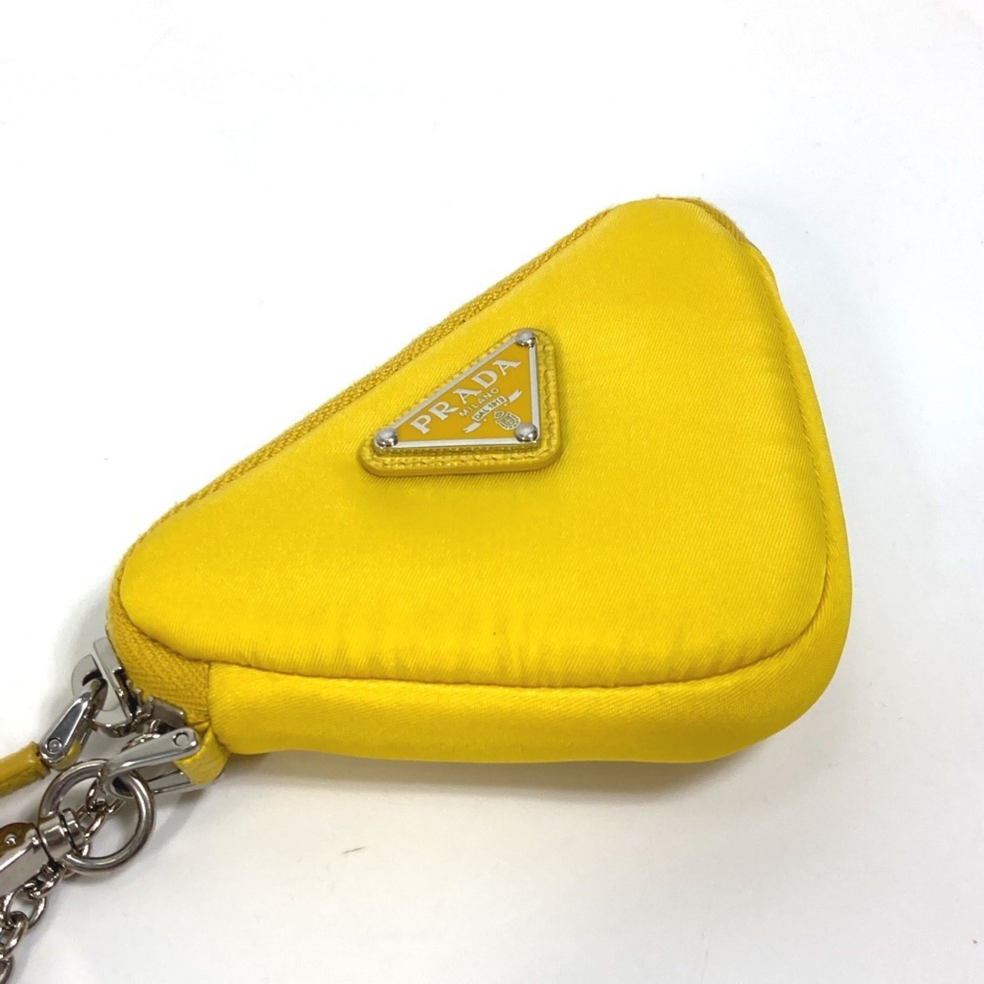 Prada Yellow Nylon Pouch