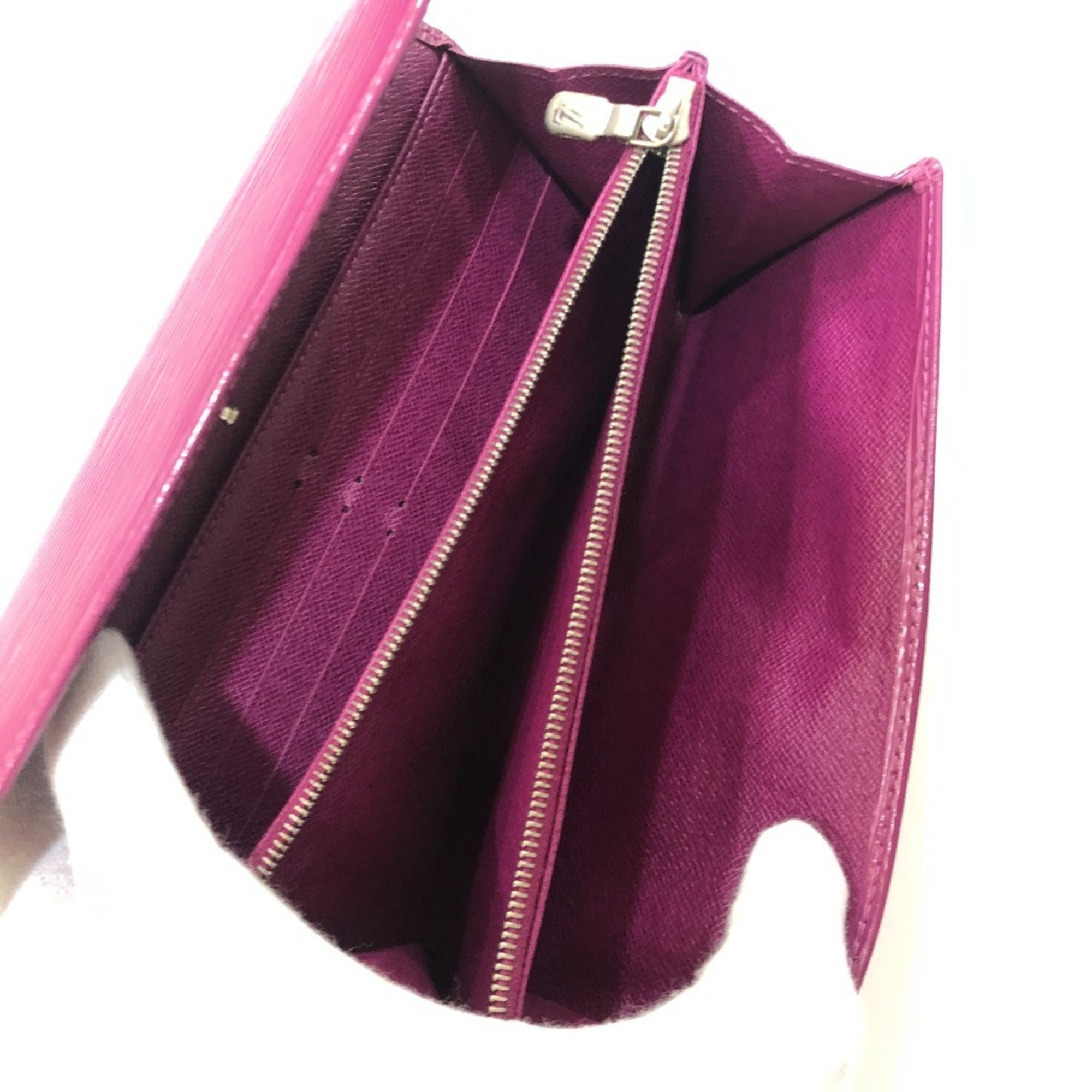 Louis Vuitton Epi Fuchsia Purple Epi Leather Long Wallet