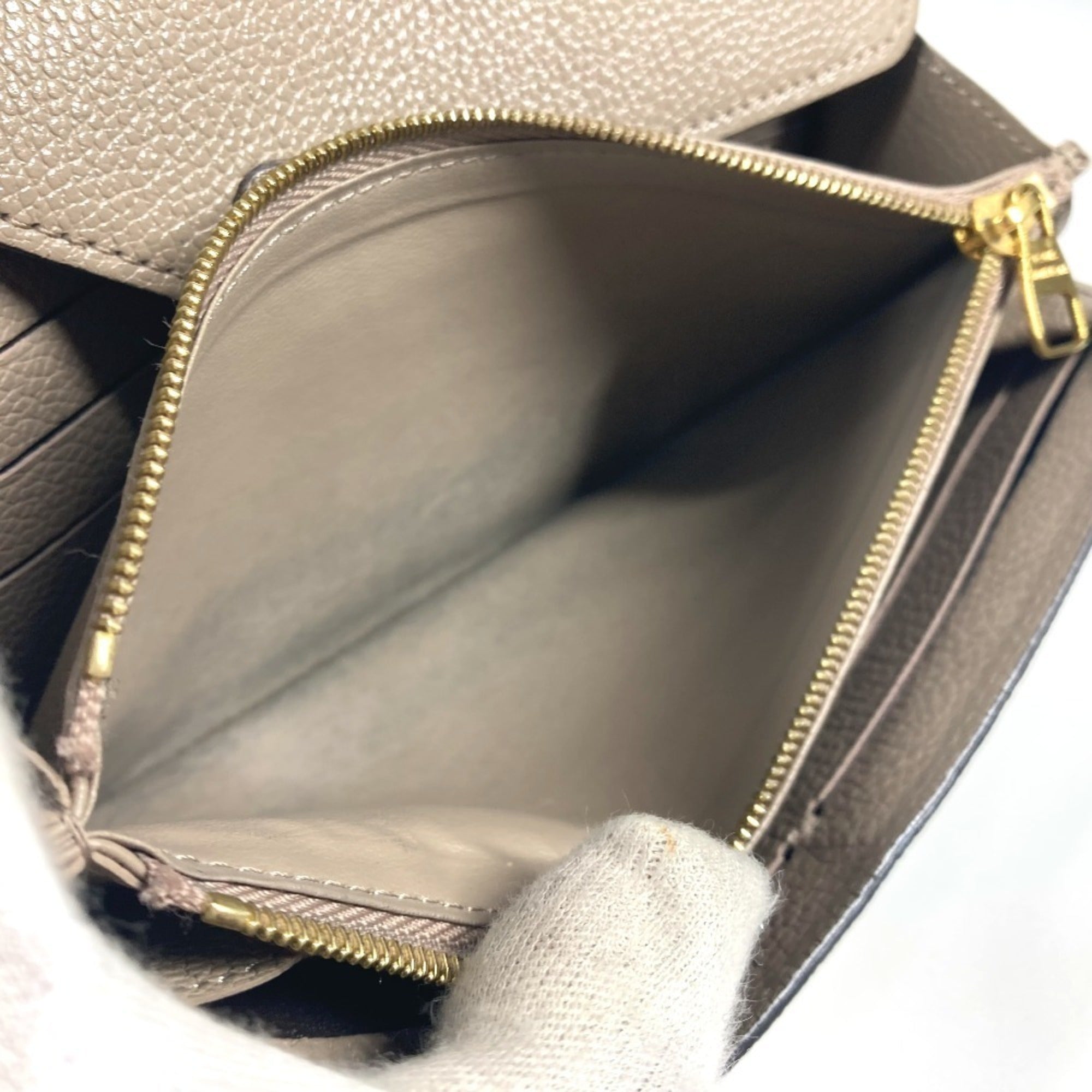 Louis Vuitton Beige Tourterelle Monogram Empreinte Long Wallet