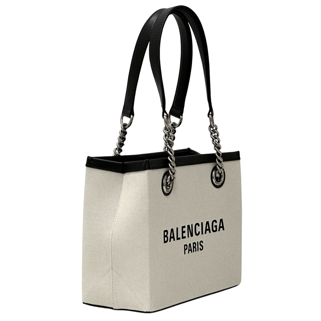 Balenciaga Black Canvas Handbag Shoulder Bag Tote