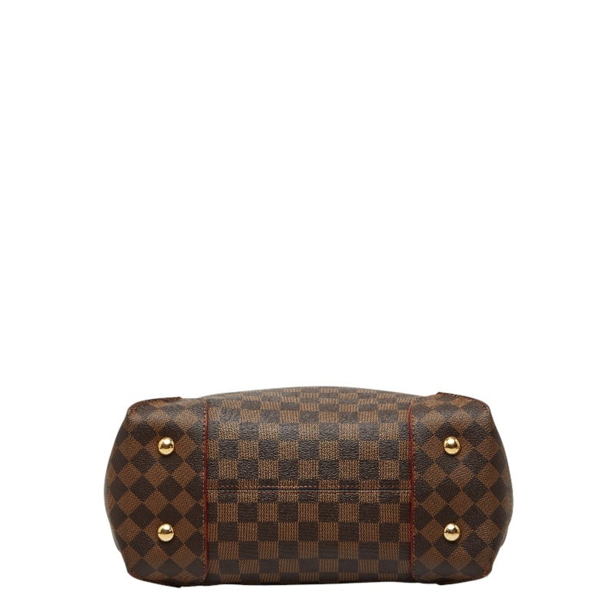 Louis Vuitton Brown Red Color Pvc Leather Shoulder Bag