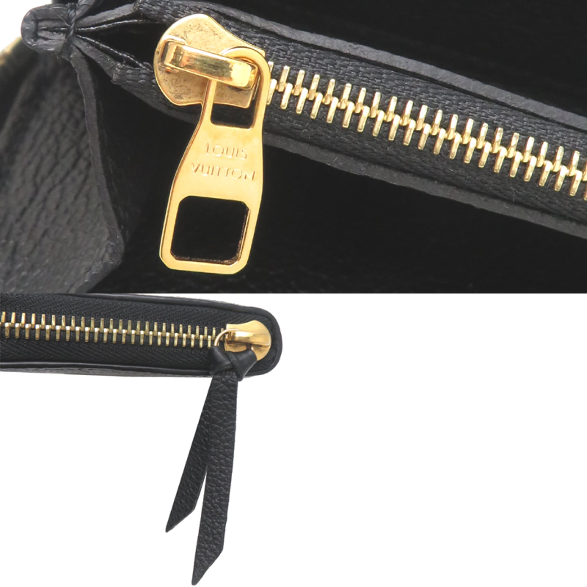 Louis Vuitton Black Noir Monogram Empreinte Long Wallet