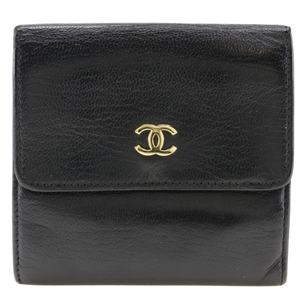 Chanel Black Leather Wallet (Bi-Fold)