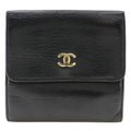 Chanel Black Leather Wallet (Bi-Fold)
