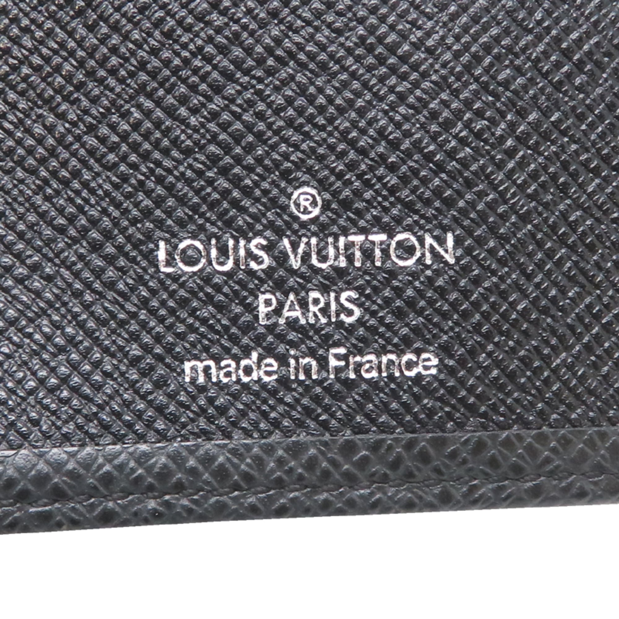 Louis Vuitton Ardoise Black Taiga Leather Wallet