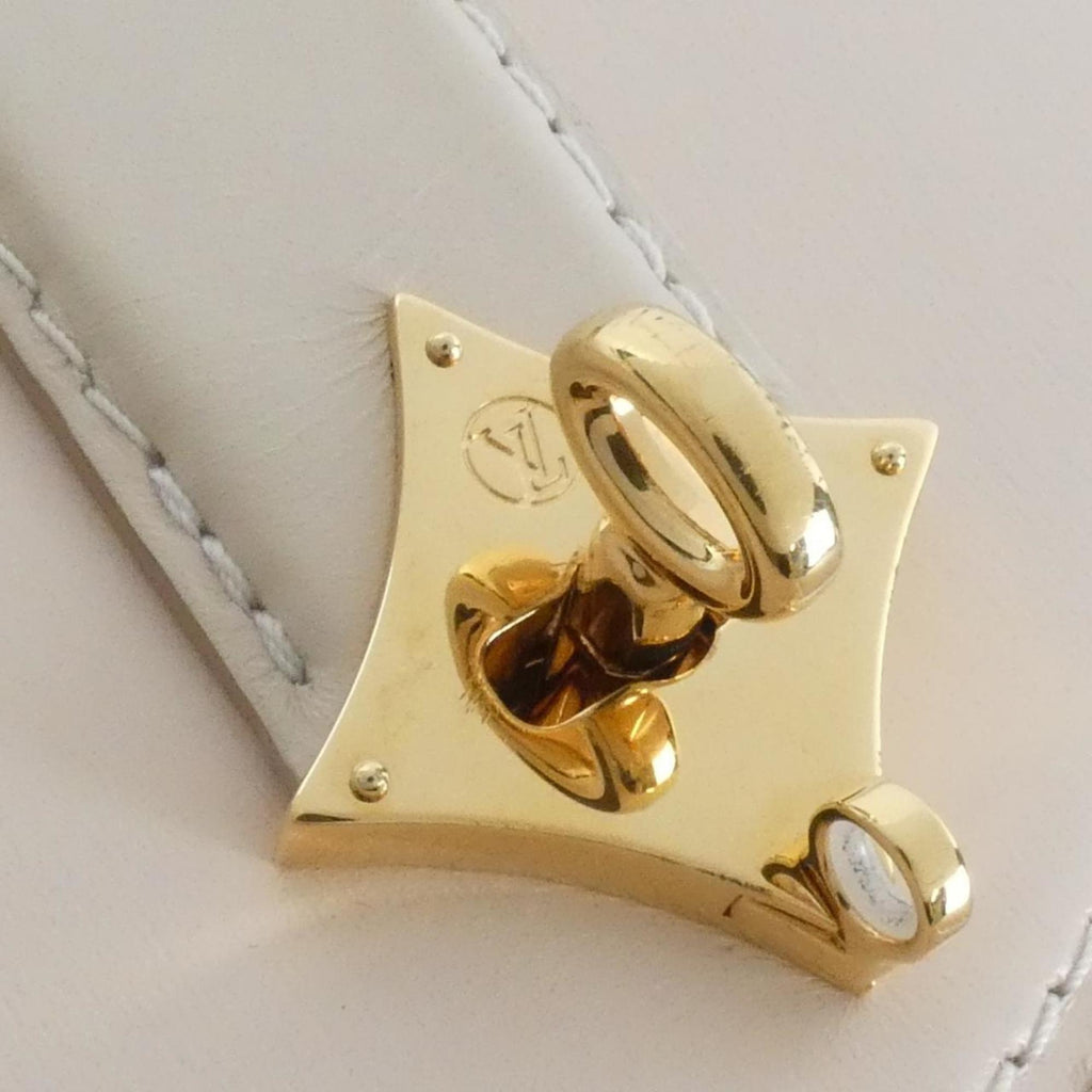 Louis Vuitton Cream Leather Handbag