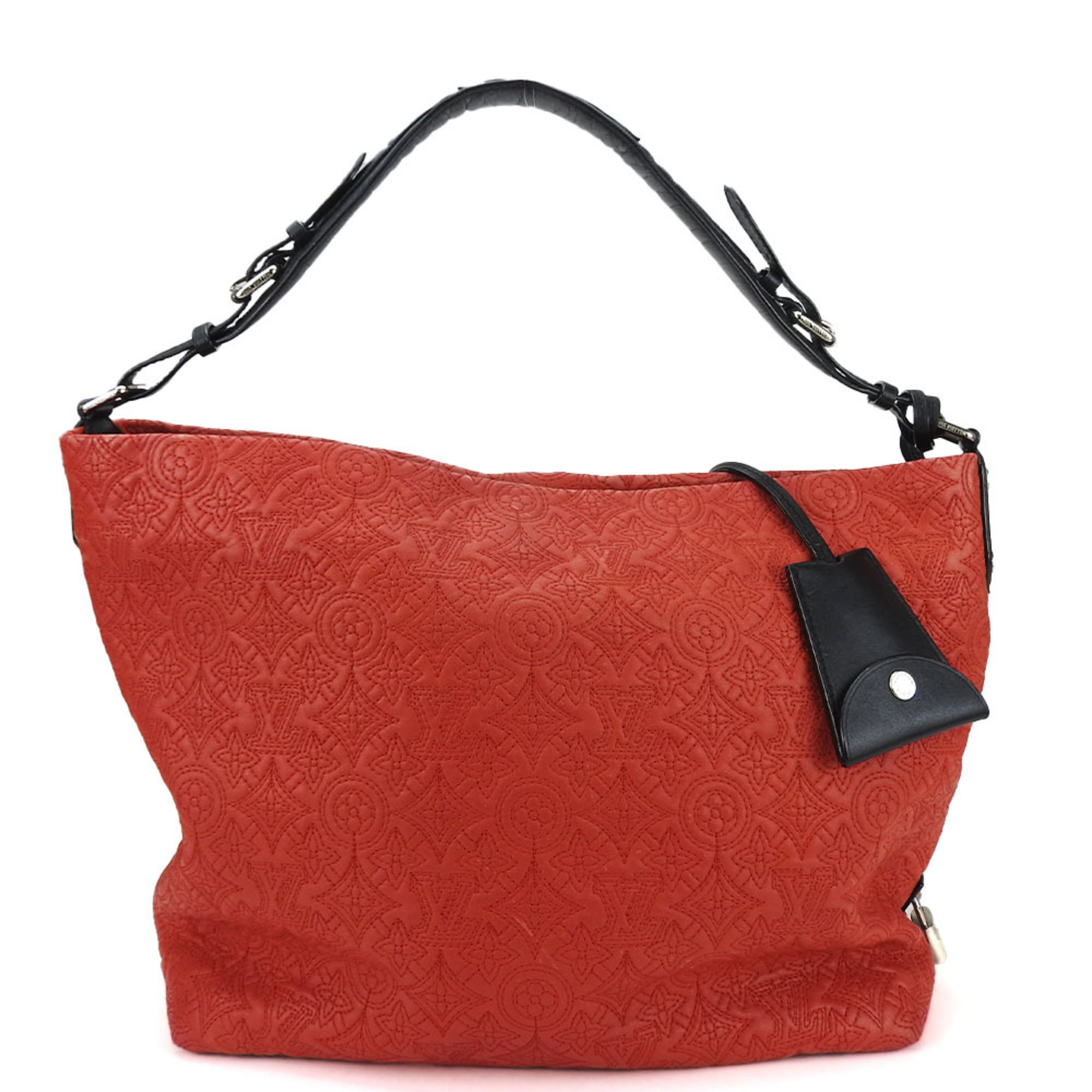 Louis Vuitton Black Red Color Monogram Shoulder Bag