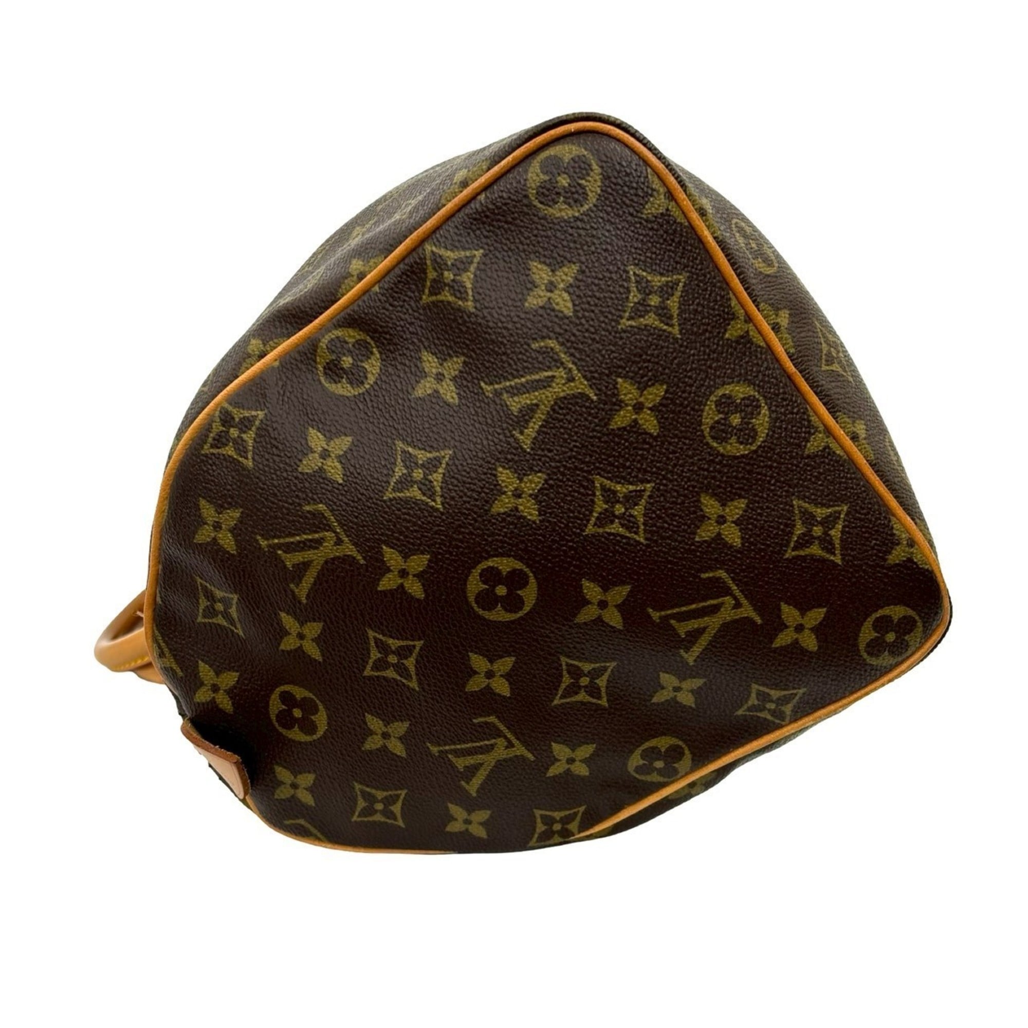 Louis Vuitton Brown Leather Pvc Boston Bag Handbag