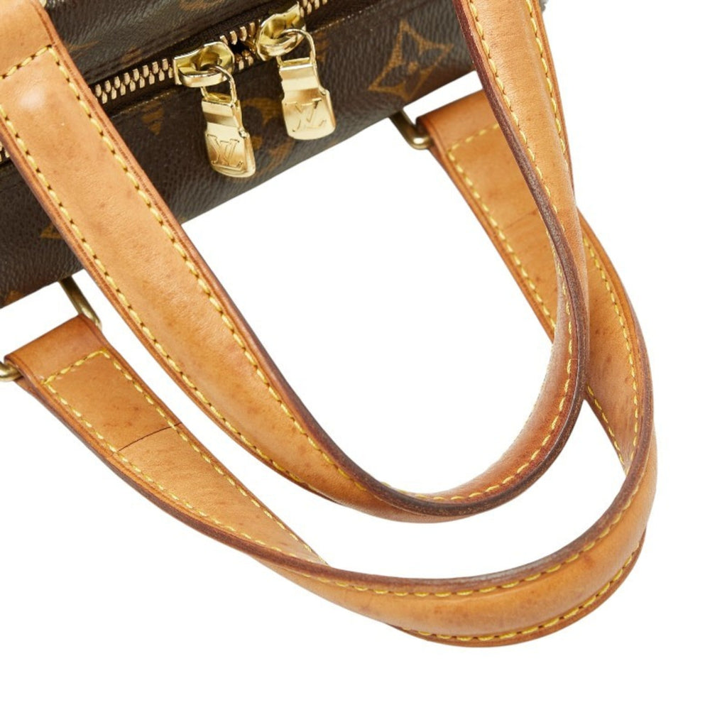 Louis Vuitton Brown Pvc Leather Handbag
