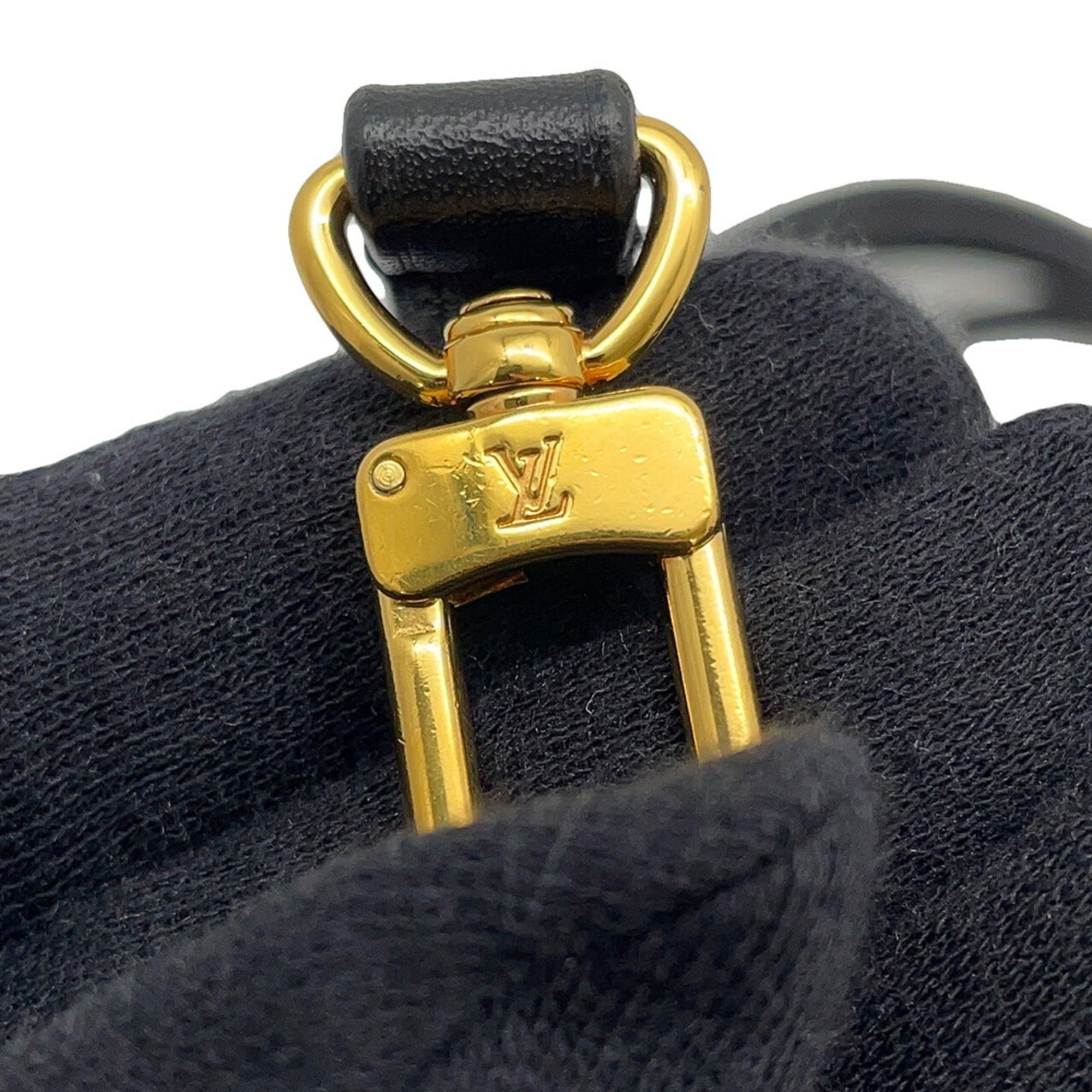 Louis Vuitton Noir Monogram Pochette Shoulder Bag