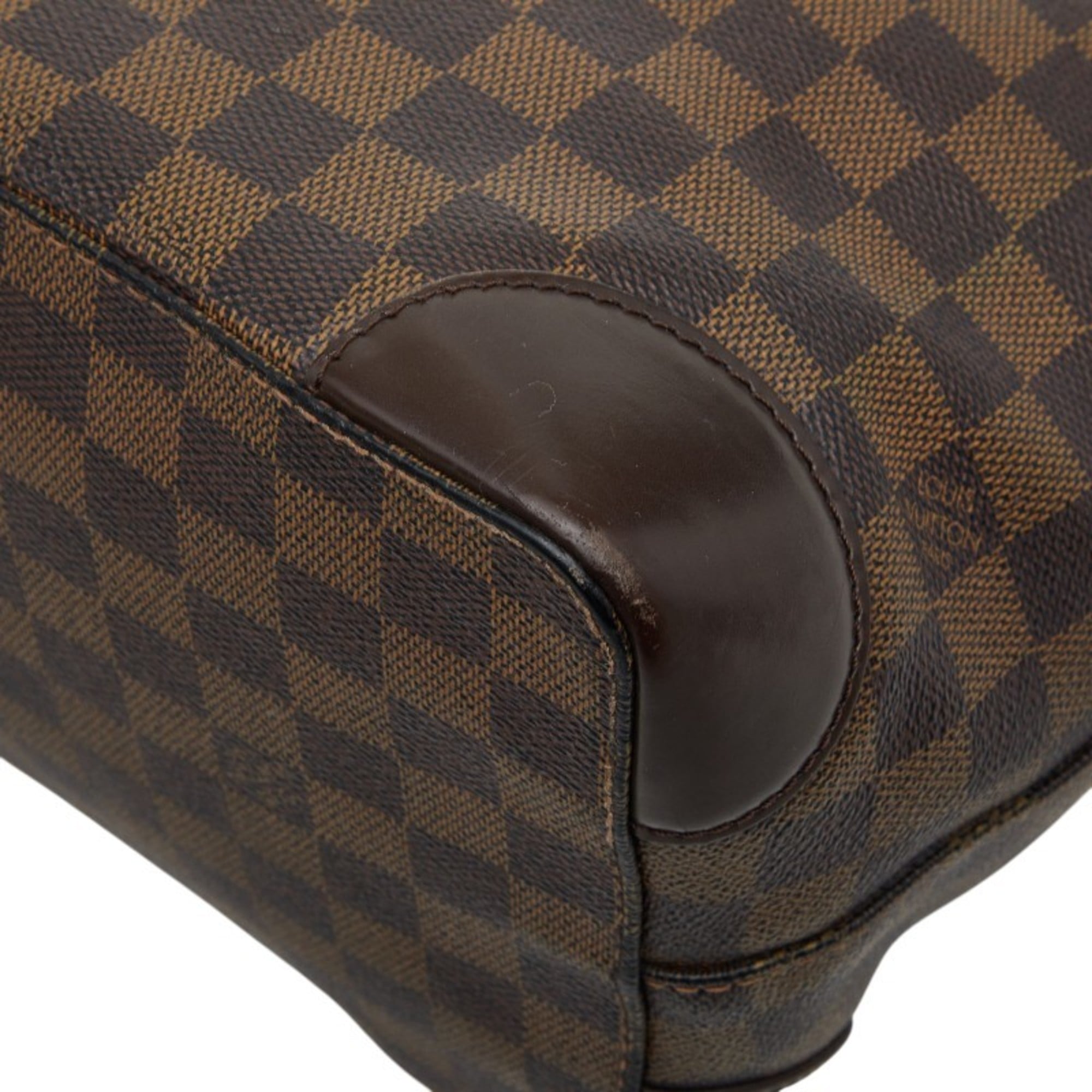 Louis Vuitton Brown Ebene Pvc Leather Handbag Tote Bag