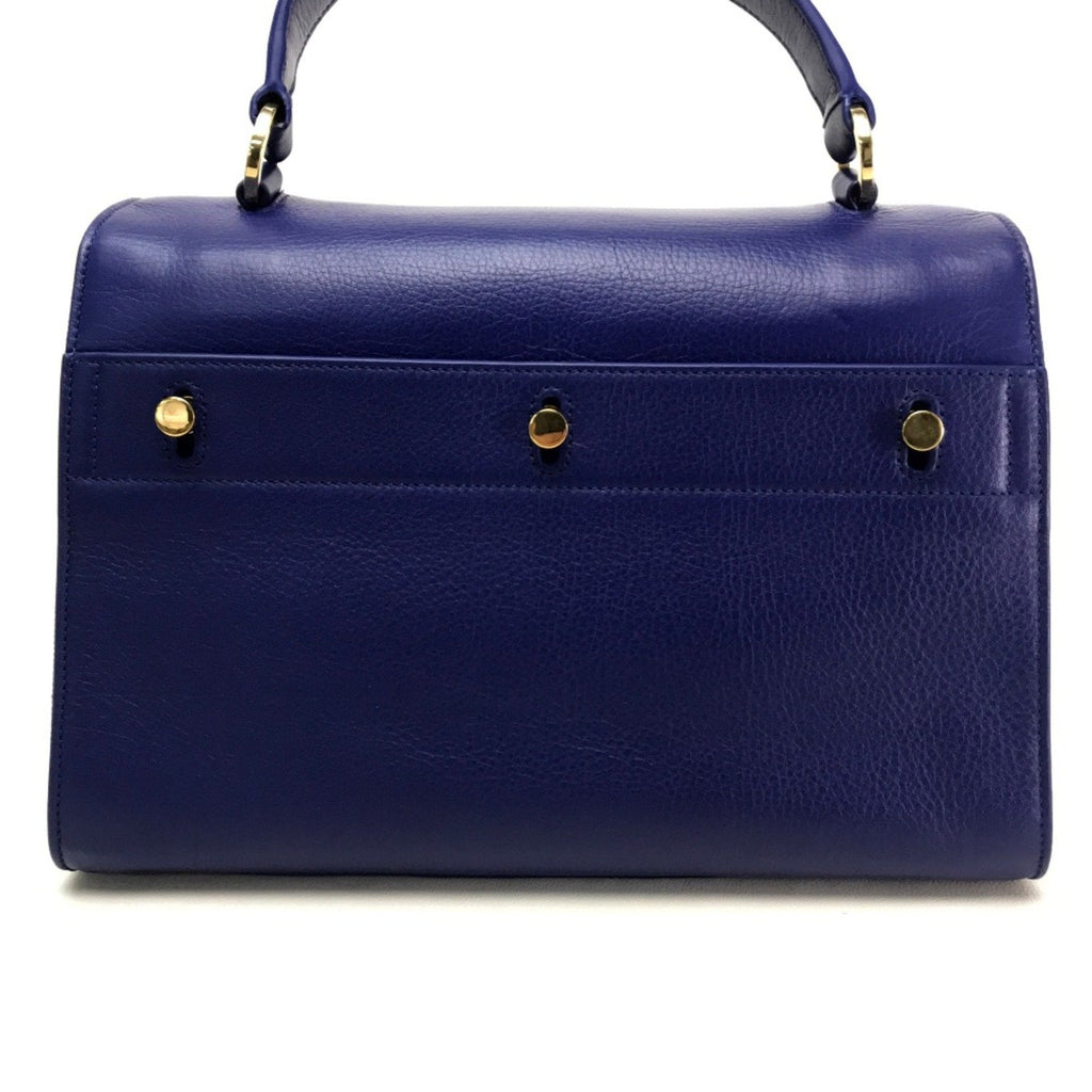 Saint Laurent Blue Leather Handbag (Pre-Owned)