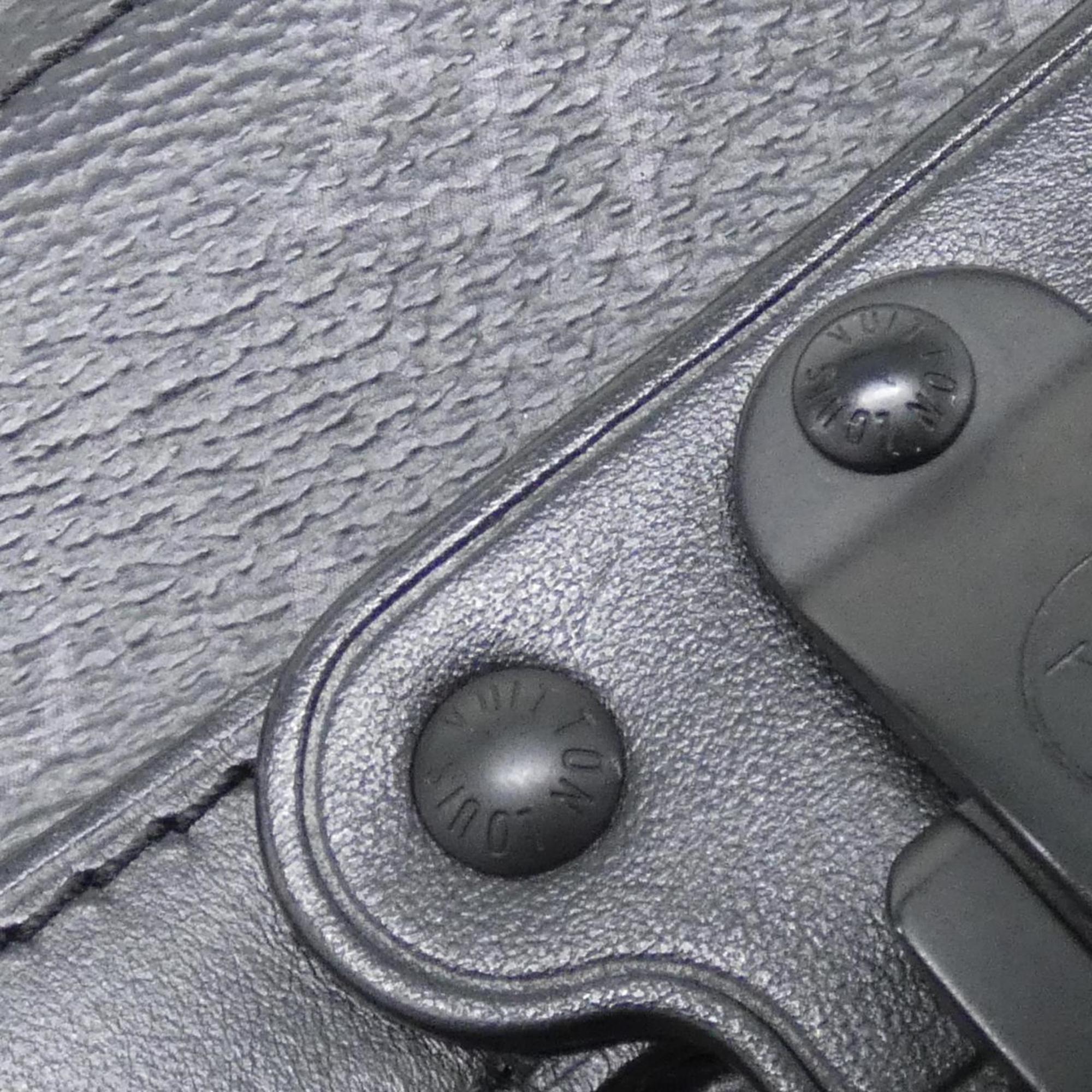 Louis Vuitton Black Coated Canvas Shoulder Bag