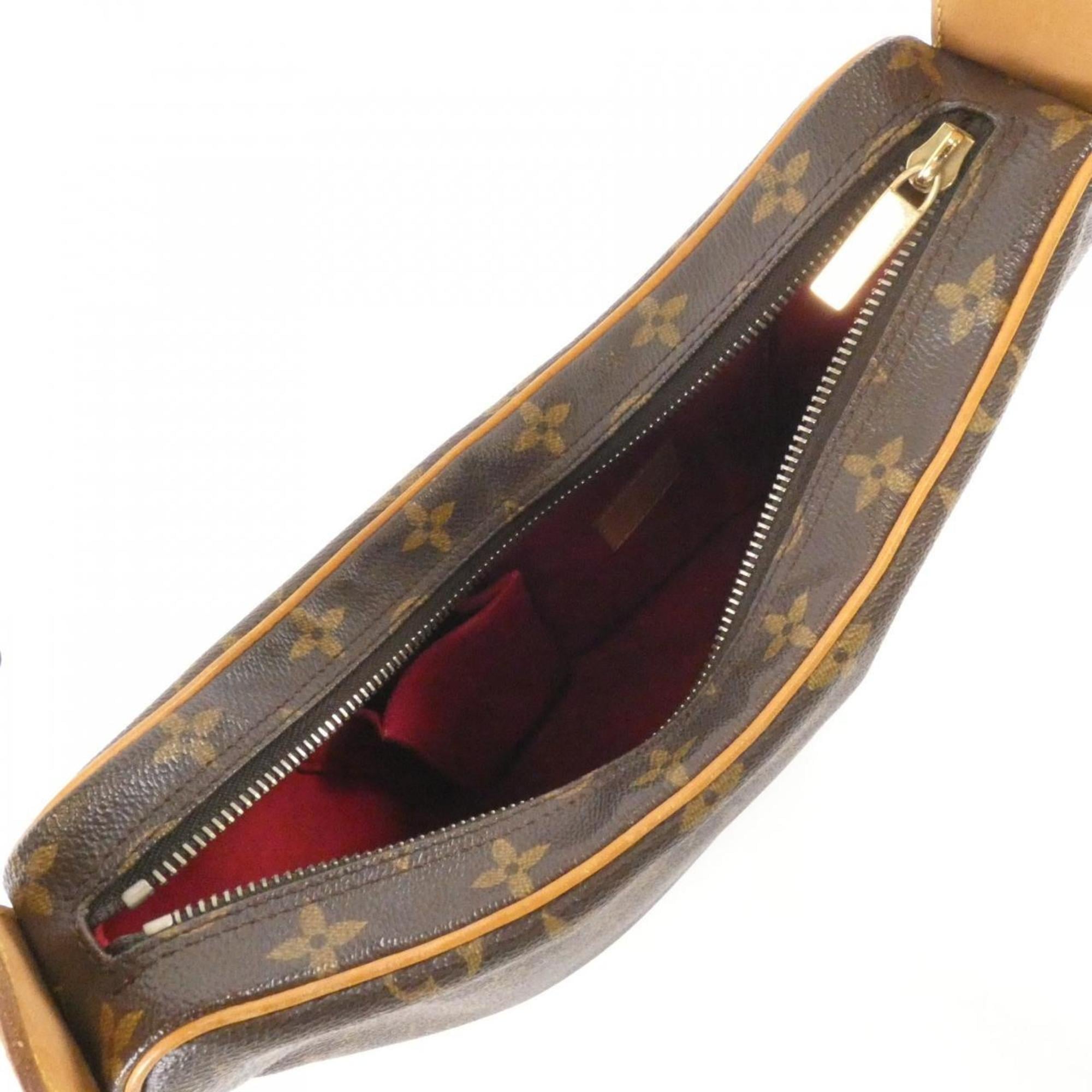 Louis Vuitton Brown Coated Canvas Shoulder Bag