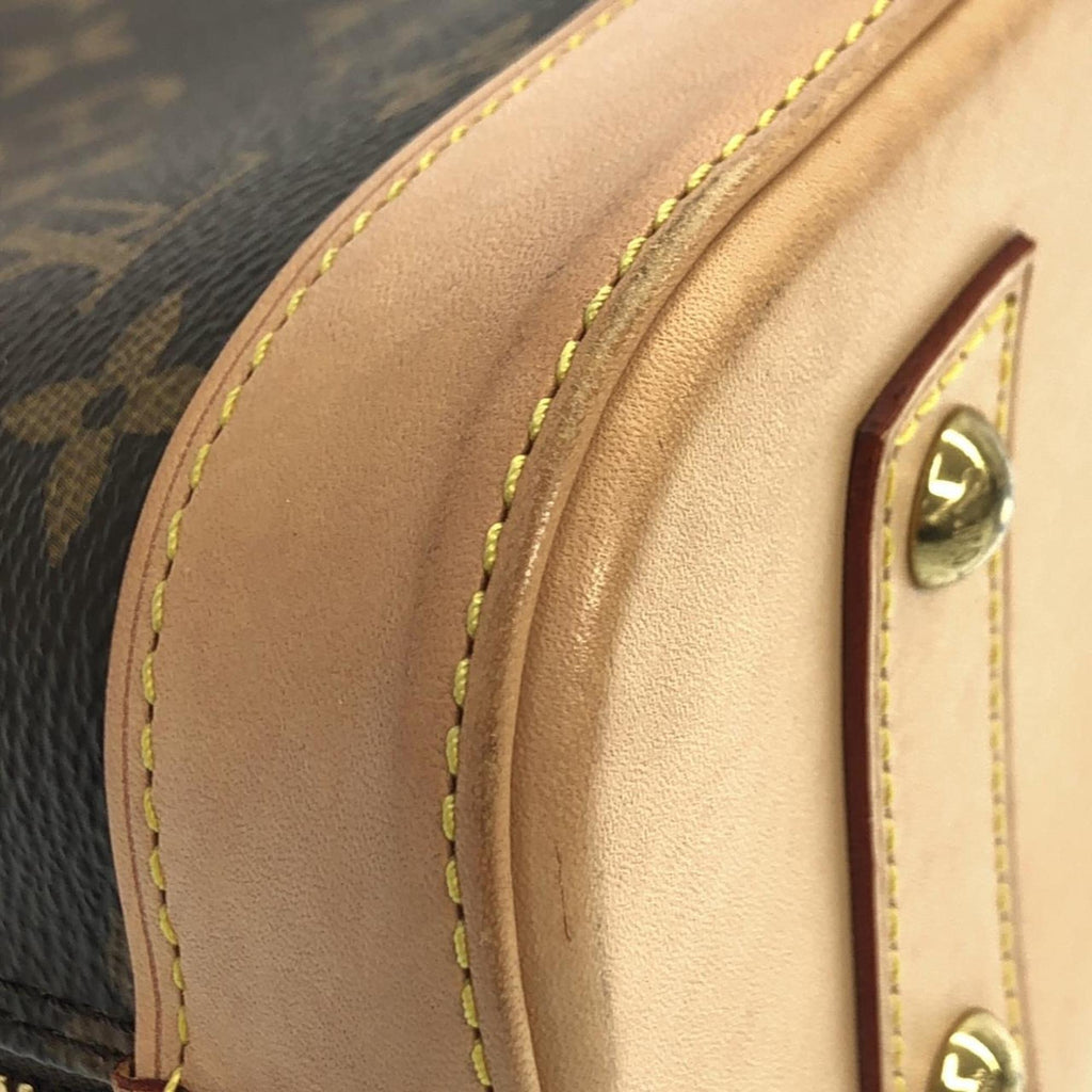 Louis Vuitton Brown Coated Canvas Handbag