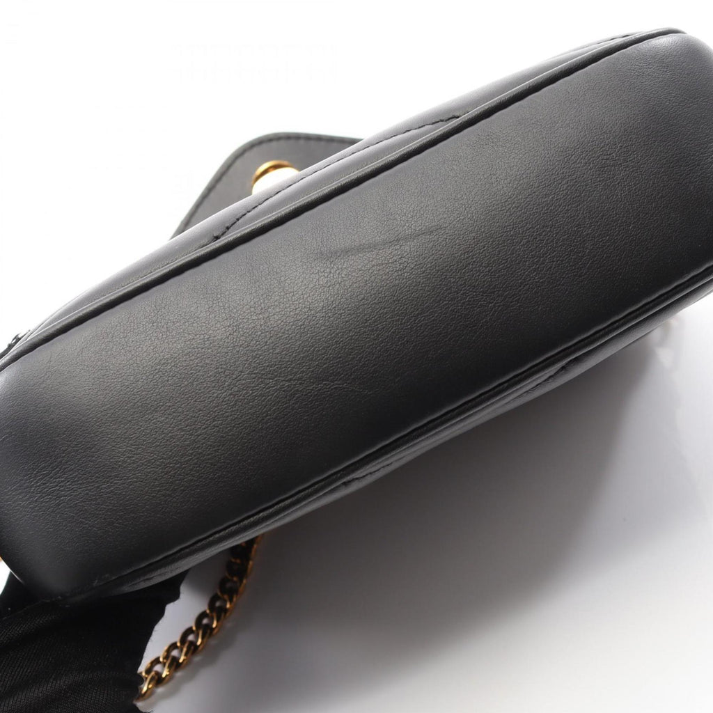 Louis Vuitton Black Leather Pochette Shoulder Bag